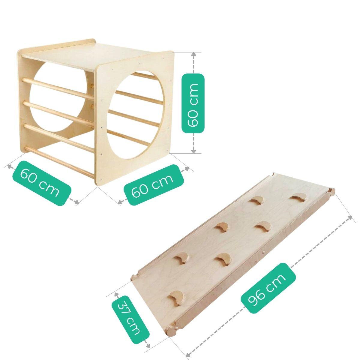 domowy plac zabaw Box Plus drewno 3/7