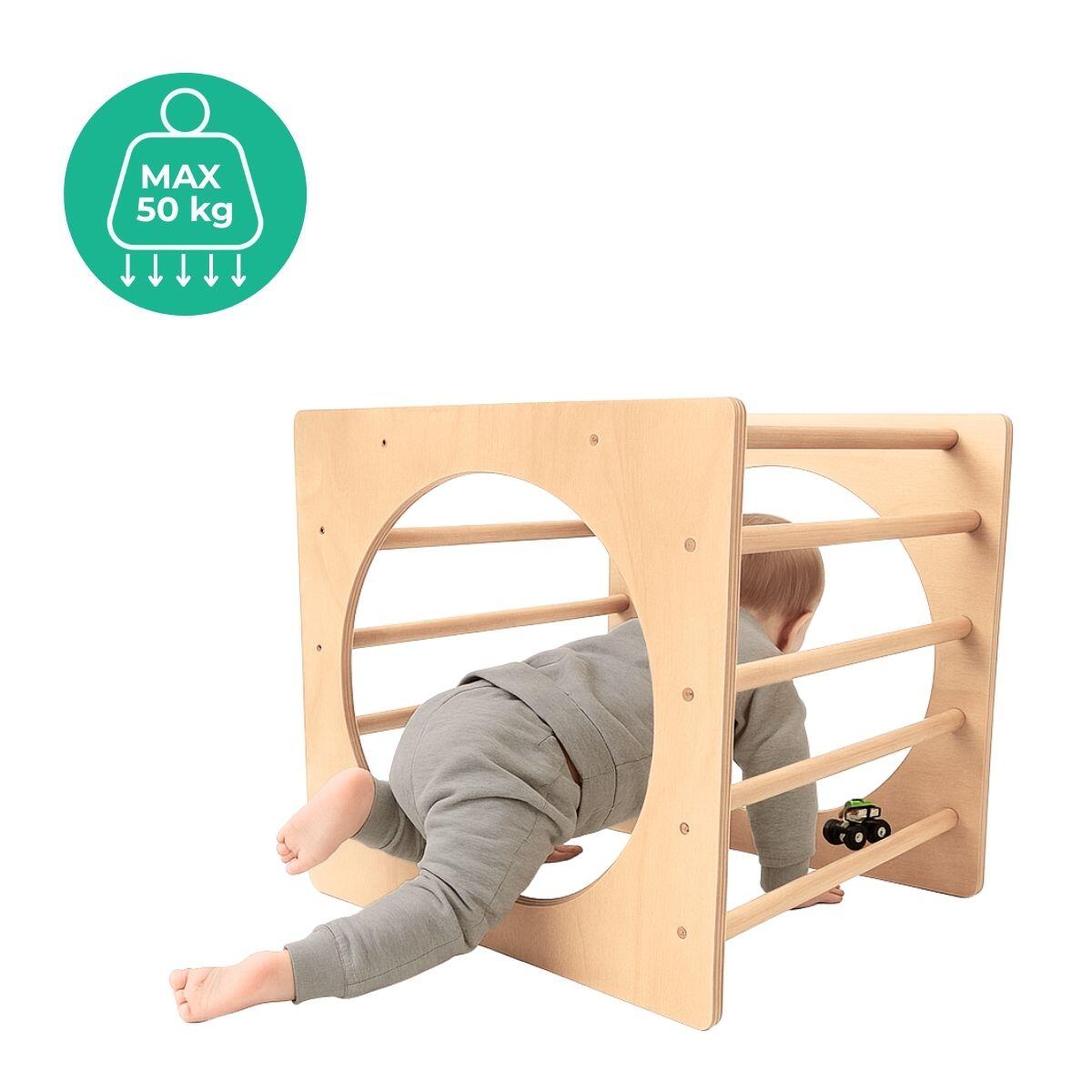 domowy plac zabaw Box Plus drewno 7/7