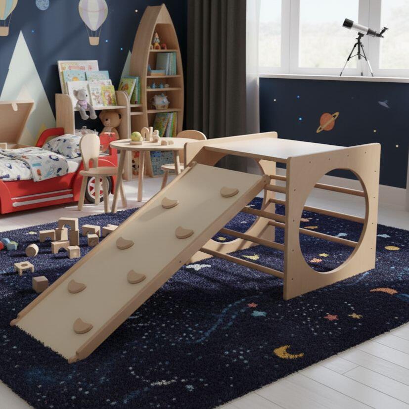 domowy plac zabaw Box Plus drewno 4/7