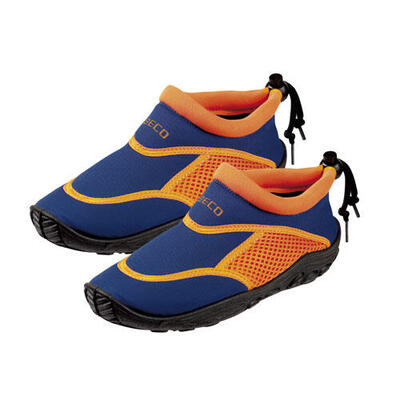 Beco kinderschoenen voor water blauw-oranje