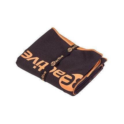 Serviette microfibre Beco Beactive - noir/orange