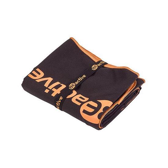 Serviette microfibre Beco Beactive - noir/orange
