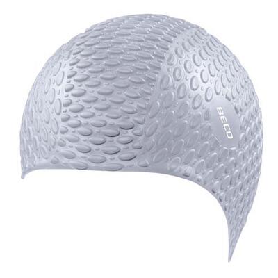 Beco bubble cap siliconen badmuts, zilver