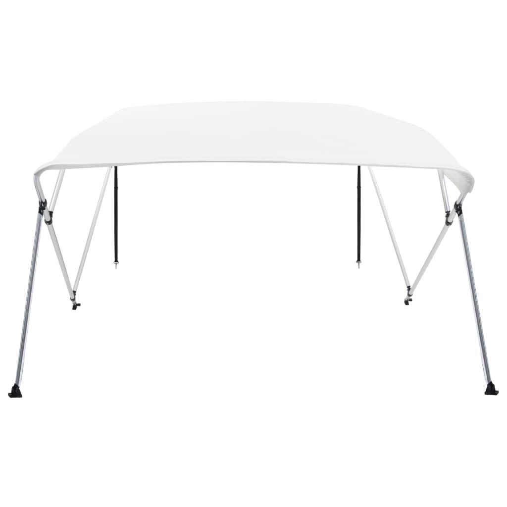 VidaXL biminitop 4 arcos 243x196x137 cm blanco 2/3