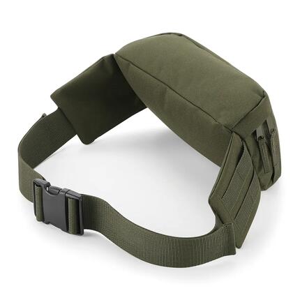 BagBase Militärische Molle-Bauchtasche aus 100% Polyester, Schwarz, One Size