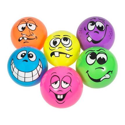 Spordas Spielzeugball Funny Faces Ø 25 cm Set mit 6 Teilen