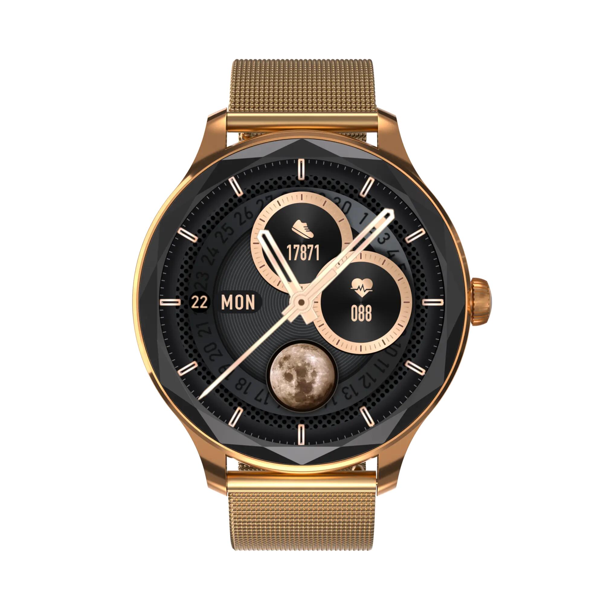 Smartwatch GARETT Viva gold steel 3/7