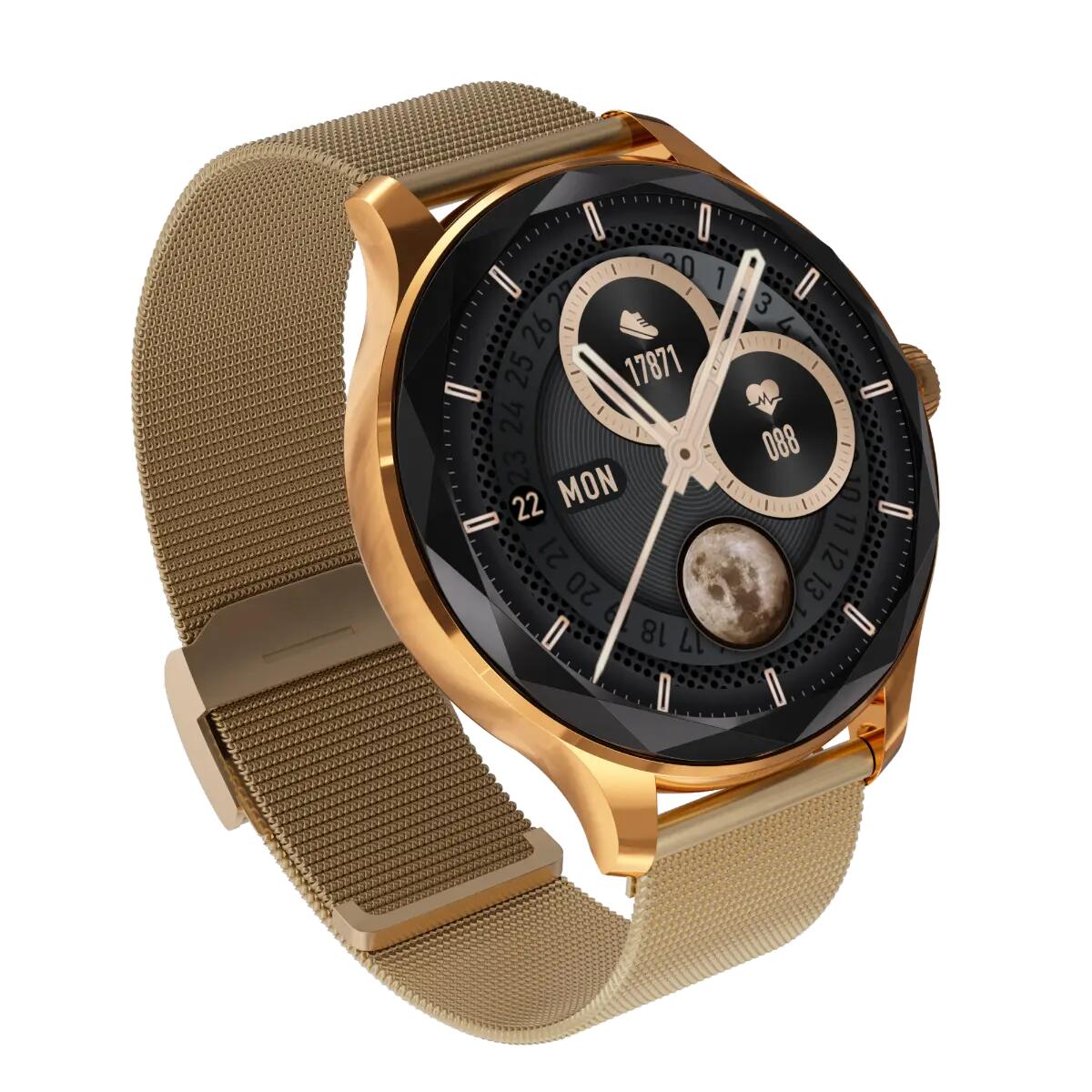 Smartwatch GARETT Viva gold steel 2/7