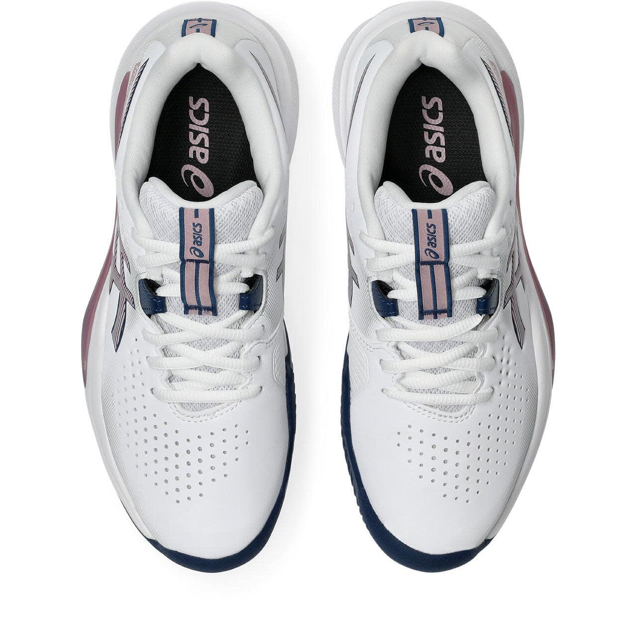 Tennis Padelschuhe Damen - ASICS  Gel-Challenger 15 W CLAY - White/Purple 7/7