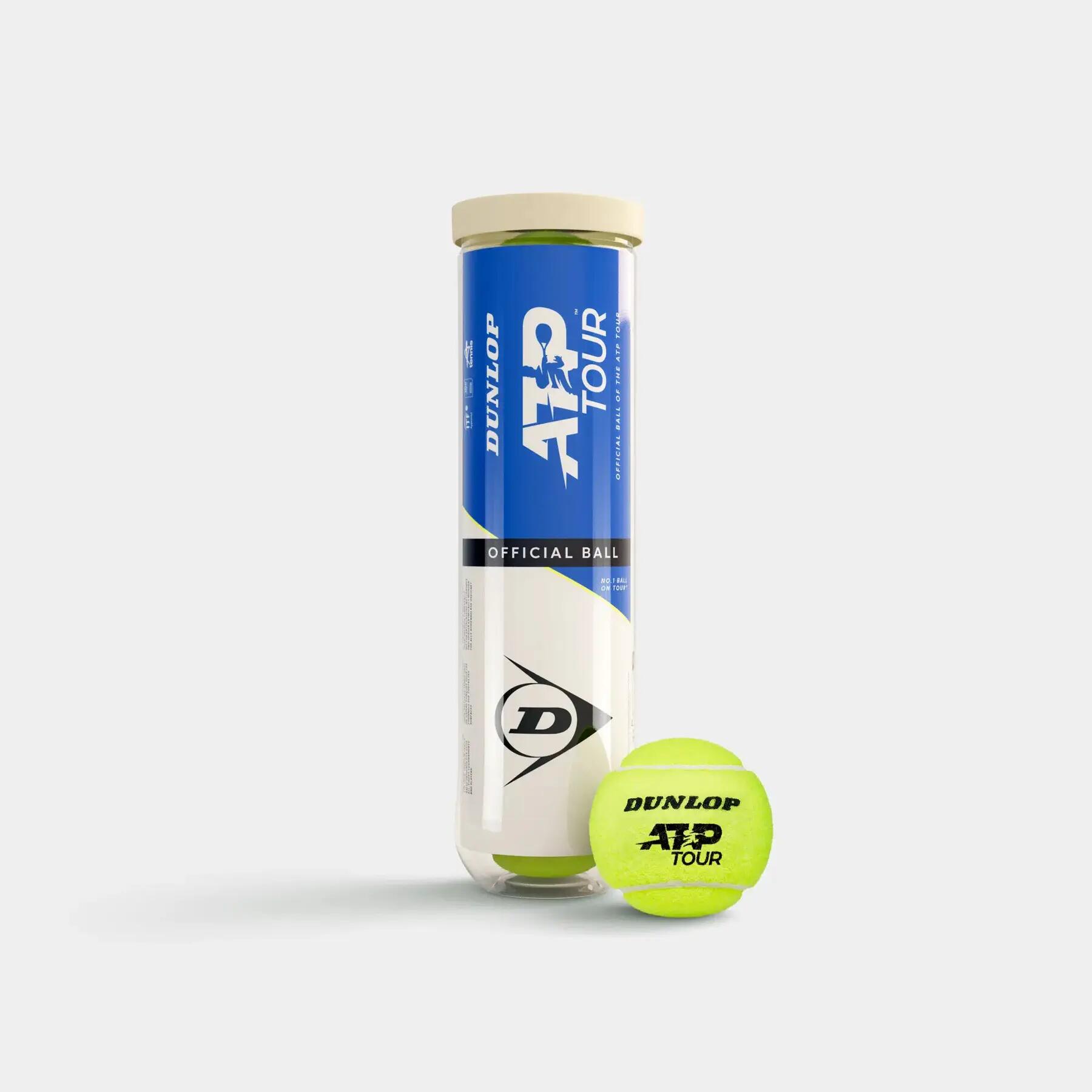 Balle de Tennis Dunlop ATP Tour 4-Tin 2/3