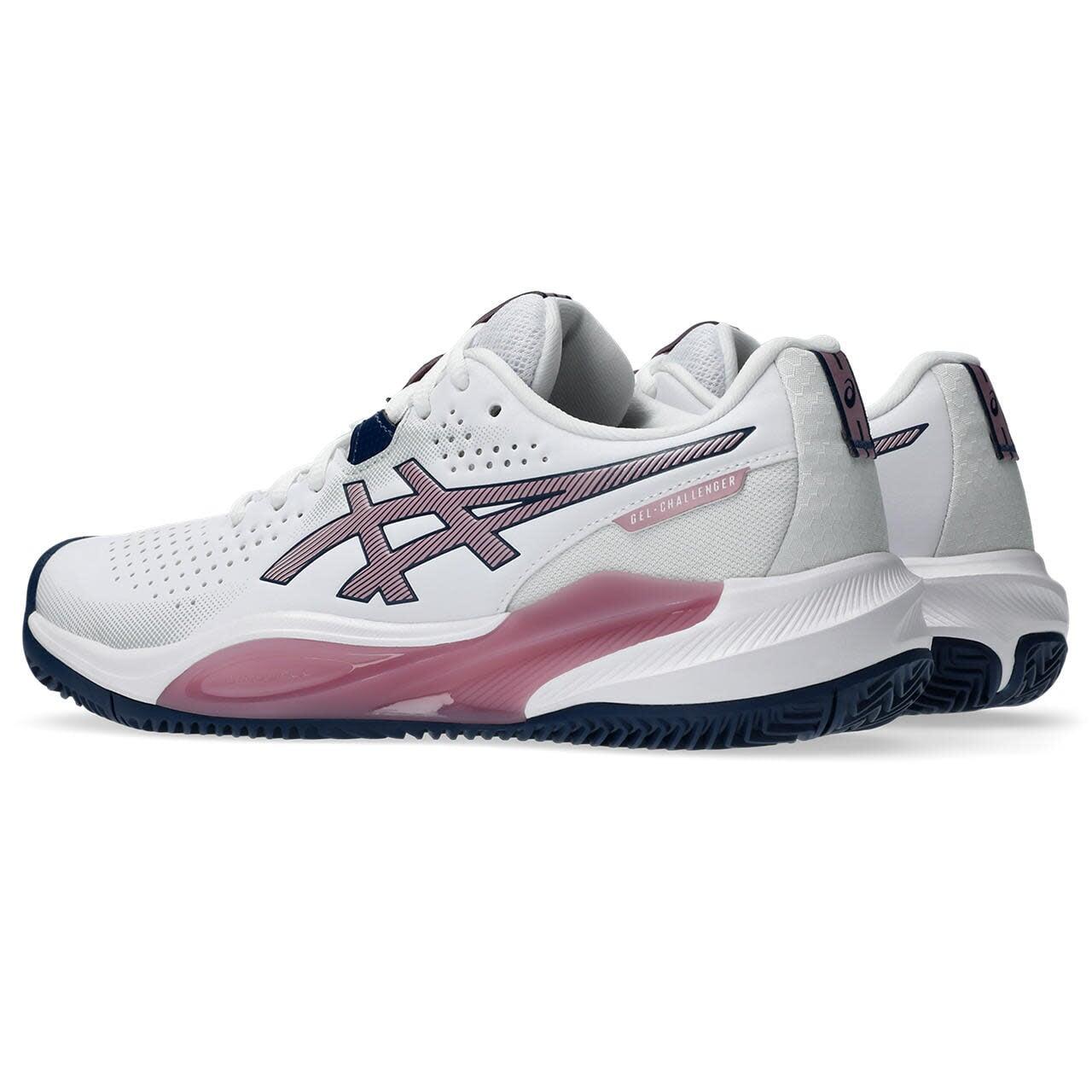 Tennis Padelschuhe Damen - ASICS  Gel-Challenger 15 W CLAY - White/Purple 6/7