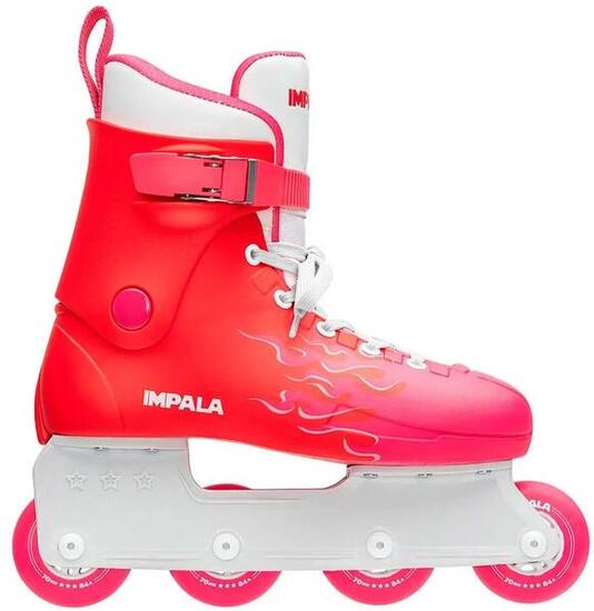 Rolki inline 6665 Lightspeed damskie czerwone - 70 mm, 80A, ABEC 7