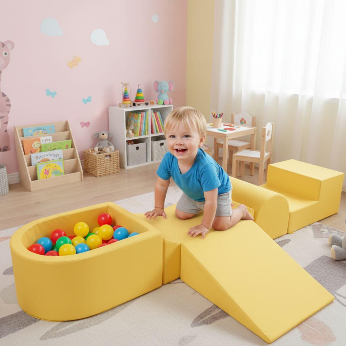 Soft Ball Kinder-Hindernisbahn - Gelb 6/7