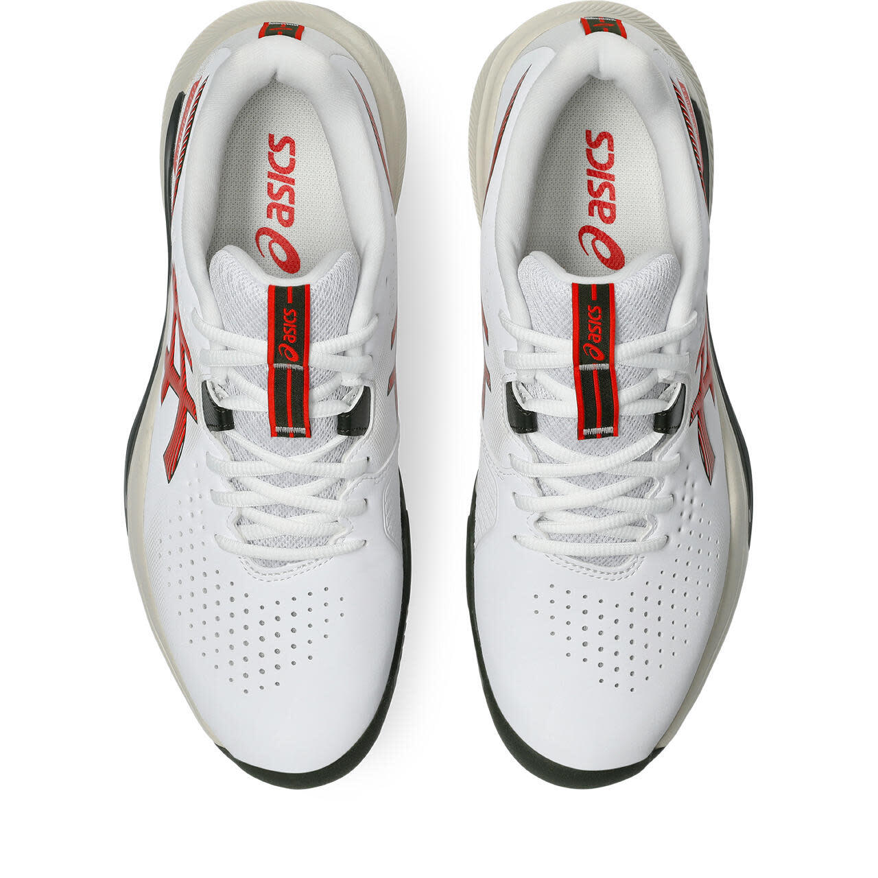 Tennis Padelschuhe Herren - ASICS  Gel-Challenger 15 CLAY - White/Tomato 4/7
