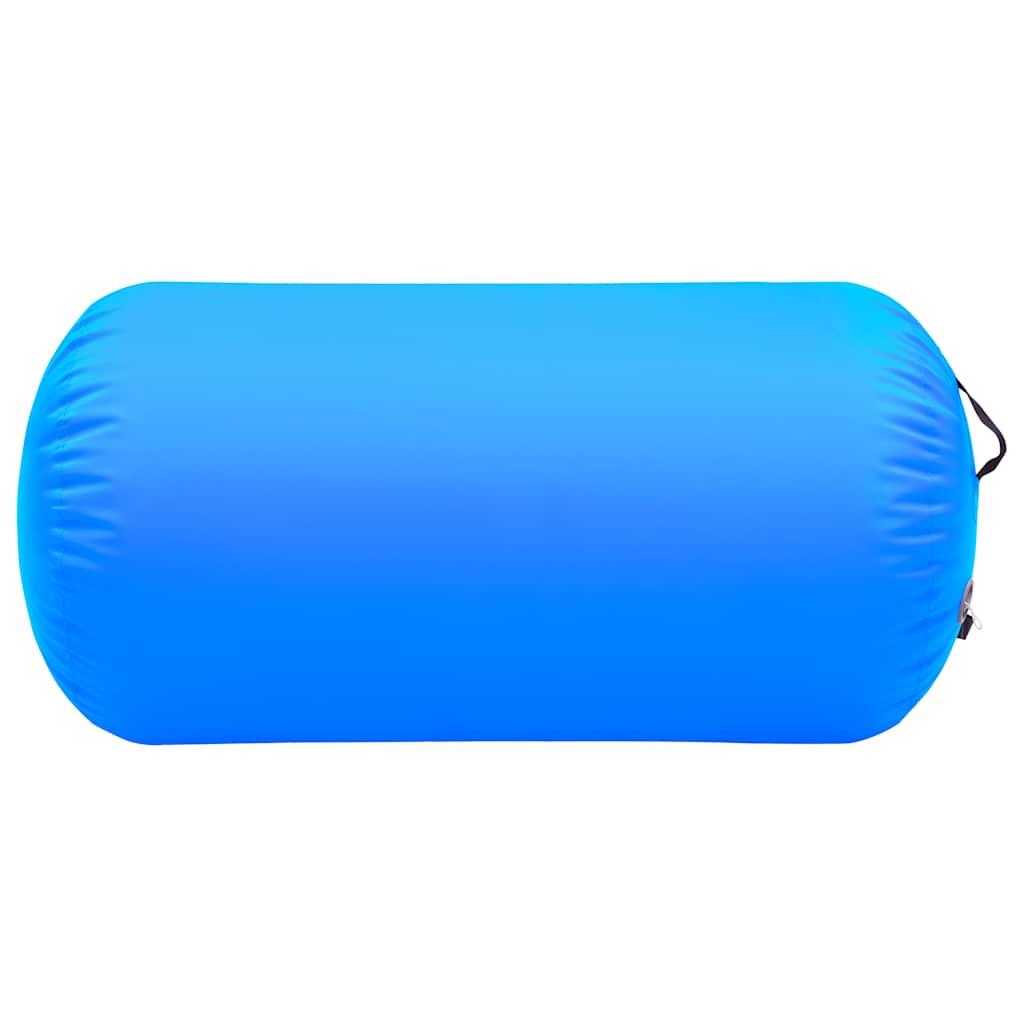 VIDAXL Gymnastikrolle aufblasbar 120 x 75 cm PVC Blau 3/3