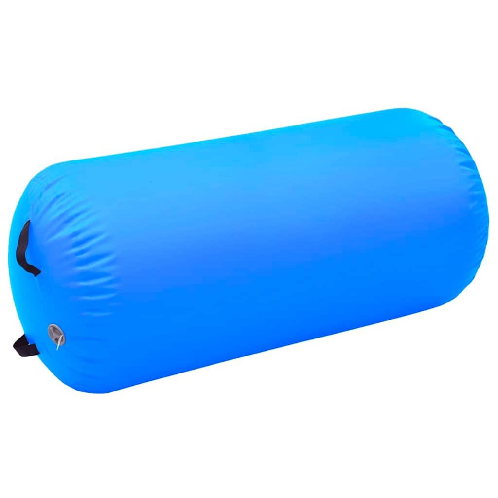 VIDAXL Gymnastikrolle aufblasbar 120 x 75 cm PVC Blau 2/3