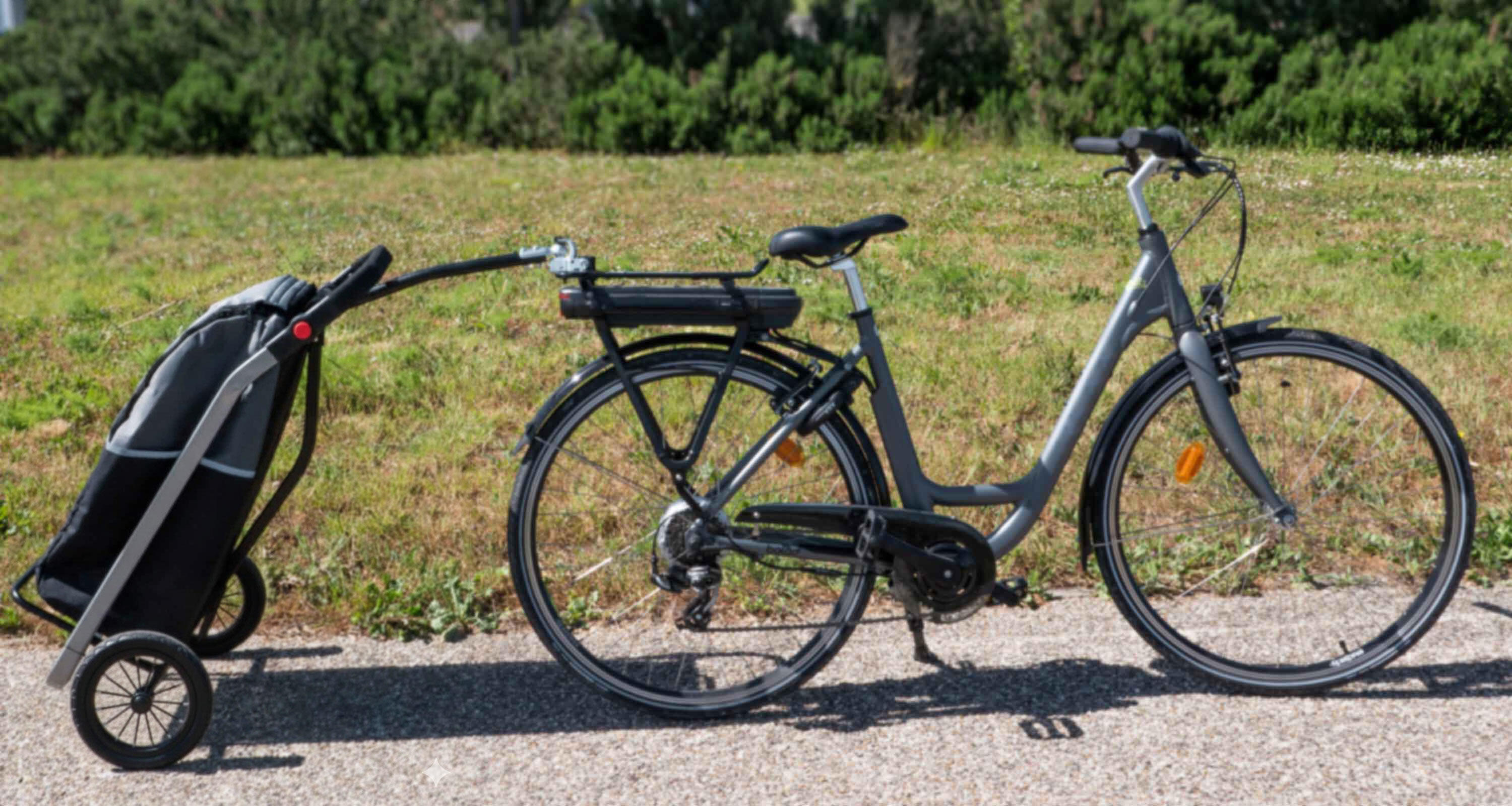 New 2026 - Shopping Trailer compatible e-bike - Roues gonflables 4/6