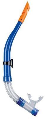 Blauw dry-top snorkelroer voor volwassenen