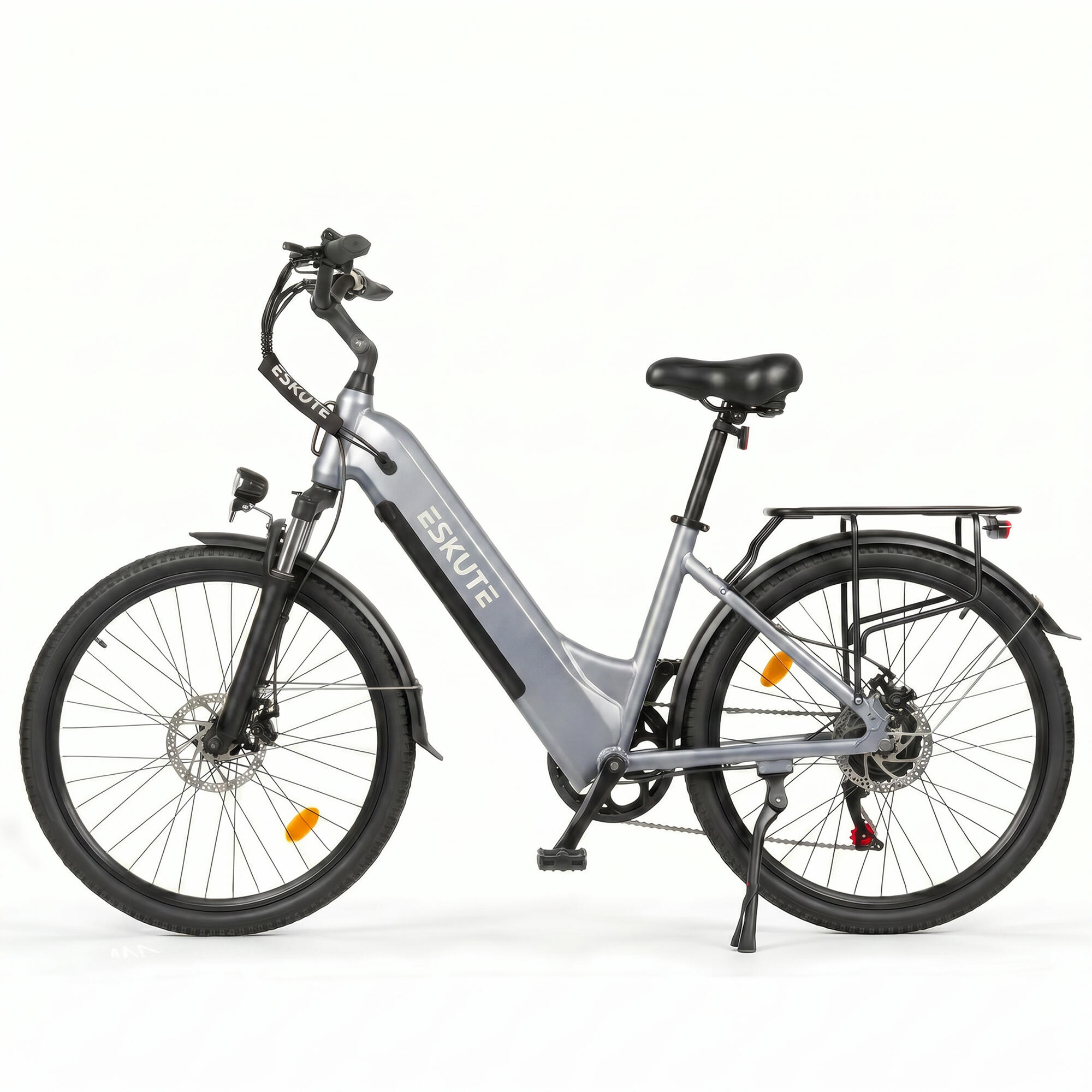 ESKUTE C202 E-bike da 26" con telaio a scavalco e batteria da 48V 17.5Ah 3/4