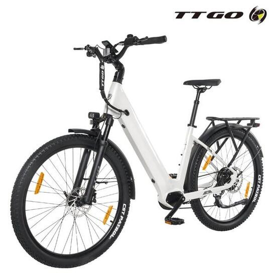 E-Bike lage instap Z3 120km elektrische fiets uniseks wit