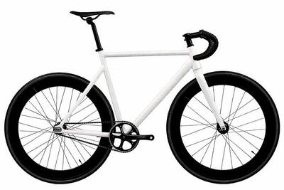 Raval naked edition fixie fiets - white 2.0 60mm