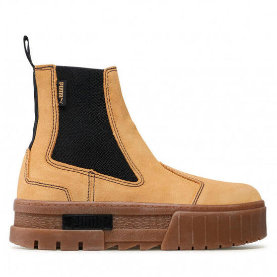 Botas Puma Mayze Chelsea Ante Plataforma Marrón