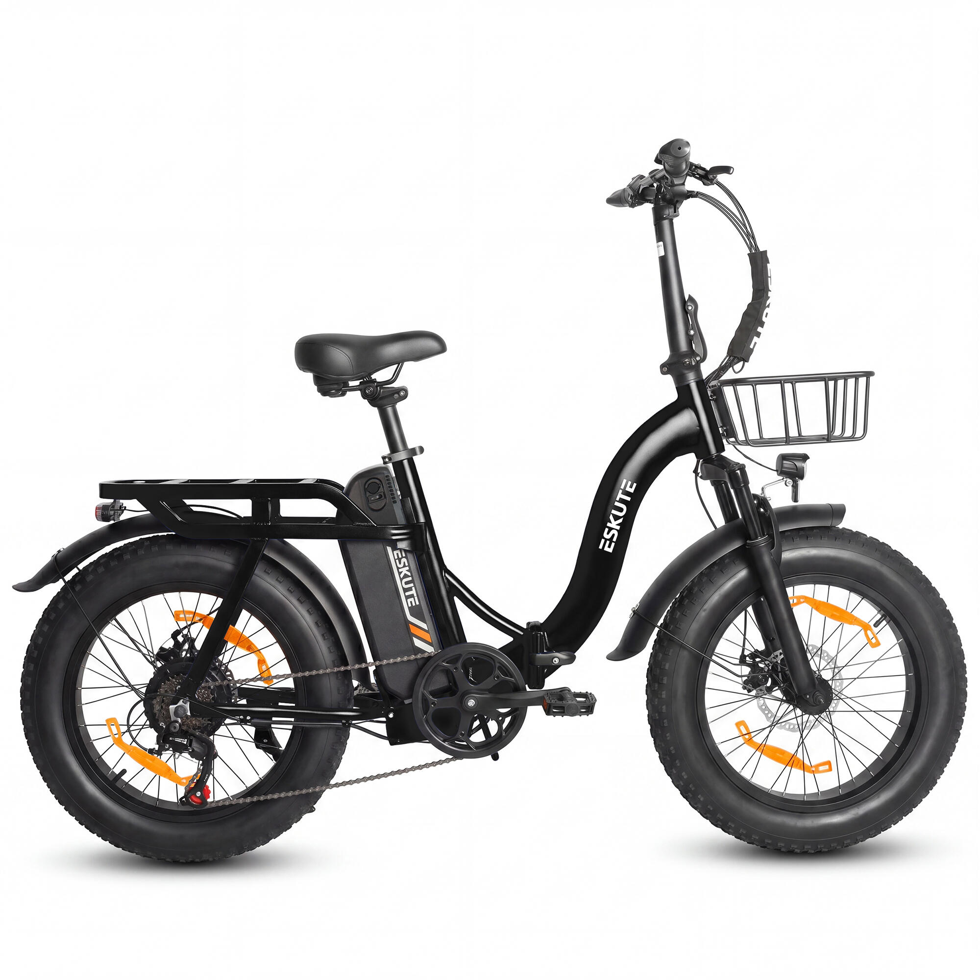 Bicicletă electrică pliabilă ESKUTE D202 motor 250W 48V20.8Ah anvelopă 20×4.0"