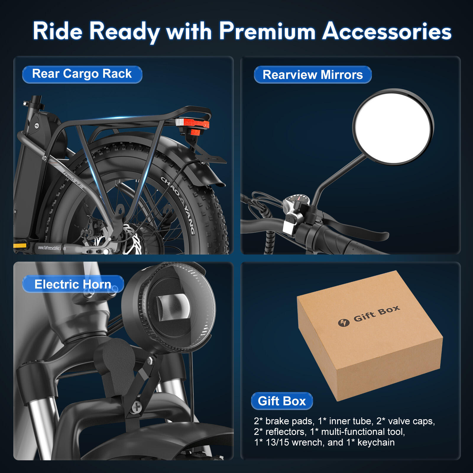Bicicleta elétrica FAFREES FF20 Polar com bateria dupla e travões hidráulicos 7/7