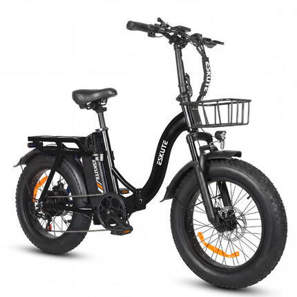 ESKUTE D202 Opvouwbare Fatbike met voormand, 48V 20,8 Ah accu