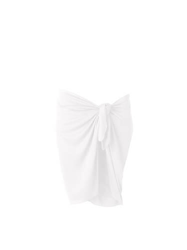 Pareo beco biały 165 x 56 cm - 100% poliester