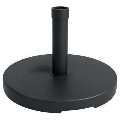 Outsunny Base per Ombrellone 15kg per Pali da Ø24-38mm in Plastica Ø46.5cm Nero
