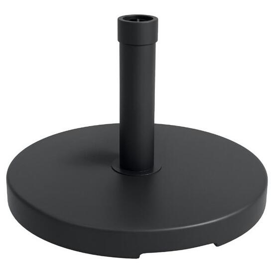 Outsunny Base per Ombrellone 15kg per Pali da Ø24-38mm in Plastica Ø46.5cm Nero