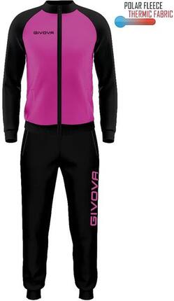 Ensemble sport Givova Cuba fuchsia et noir