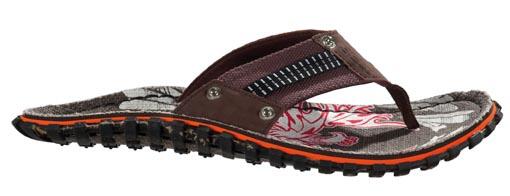 Beco tongs homme marron