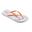 Beco Sunshine flip-flops damă, alb/oranj