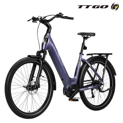 E-bike lage instap z5 130km elektrische fiets uniseks grijs