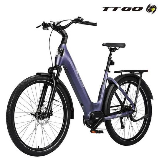 E-Bike lage instap Z5 130km elektrische fiets uniseks blauw