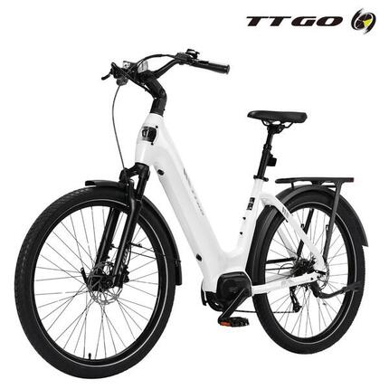 E-Bike lage instap Z5 130km elektrische fiets uniseks grijs
