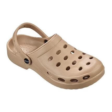 Beco Herren Clogs taupe - leicht, mit Fußbett.