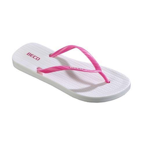 Tongs femme Beco Sunshine blanc/rose