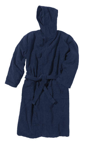 Accappatoio con cappuccio Beco unisex blu scuro 430 g/m²