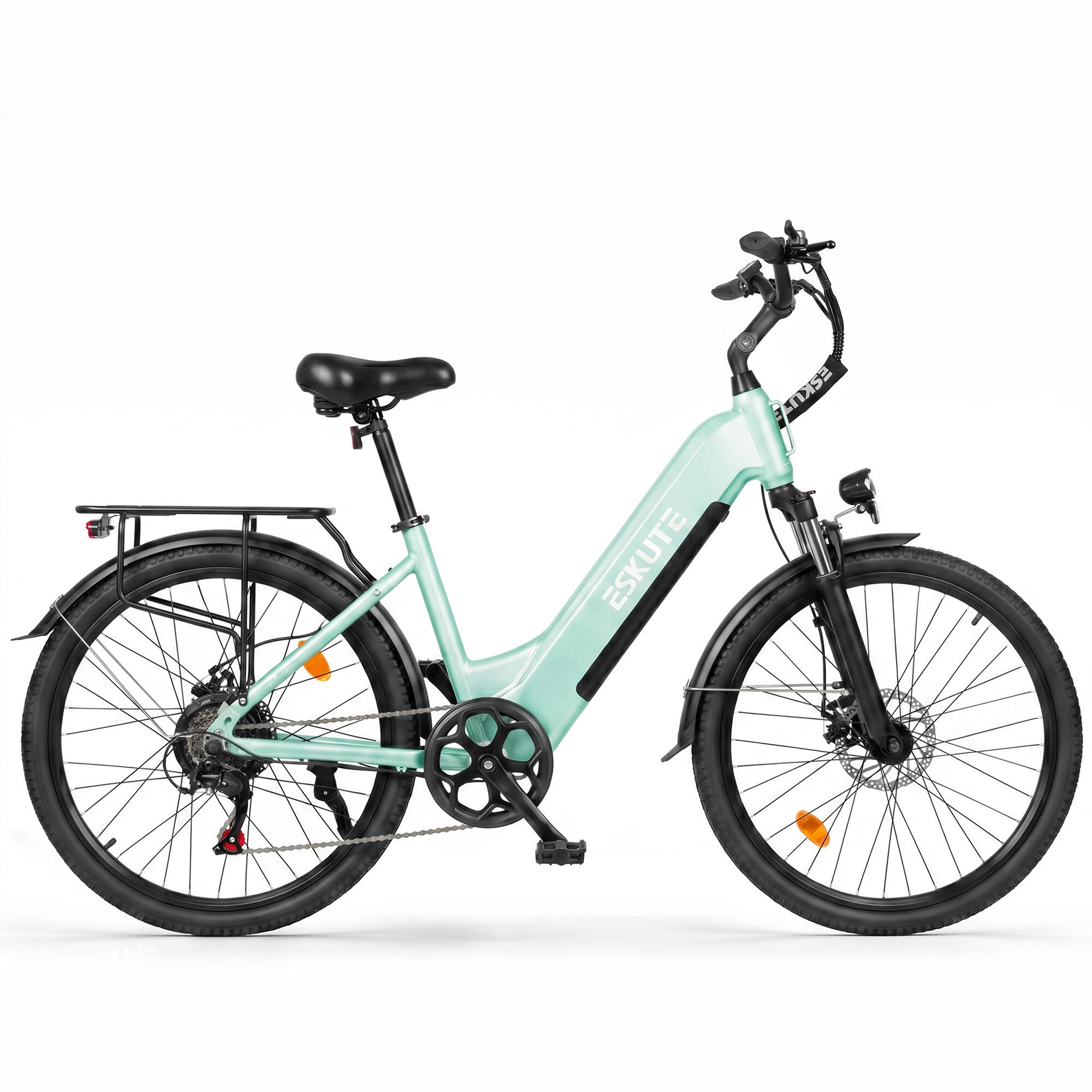 ESKUTE C202 E-bike da 26" con telaio a scavalco e batteria da 48V 17.5Ah 2/4