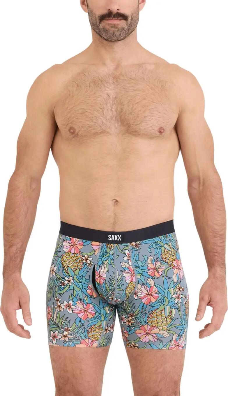 Boxer Saxx Vibe Xtra Soft Comfort Brief Fly Uomo Multicolore/Nero (Confezione da 2/4