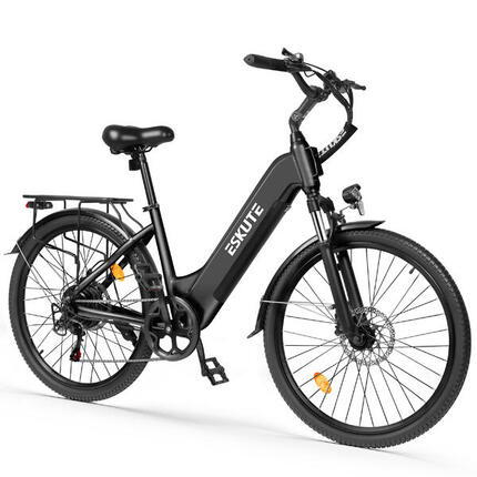 Vélo électrique ESKUTE C202 26" à cadre ouvert, moteur 250W, batterie 48V 17,5AH