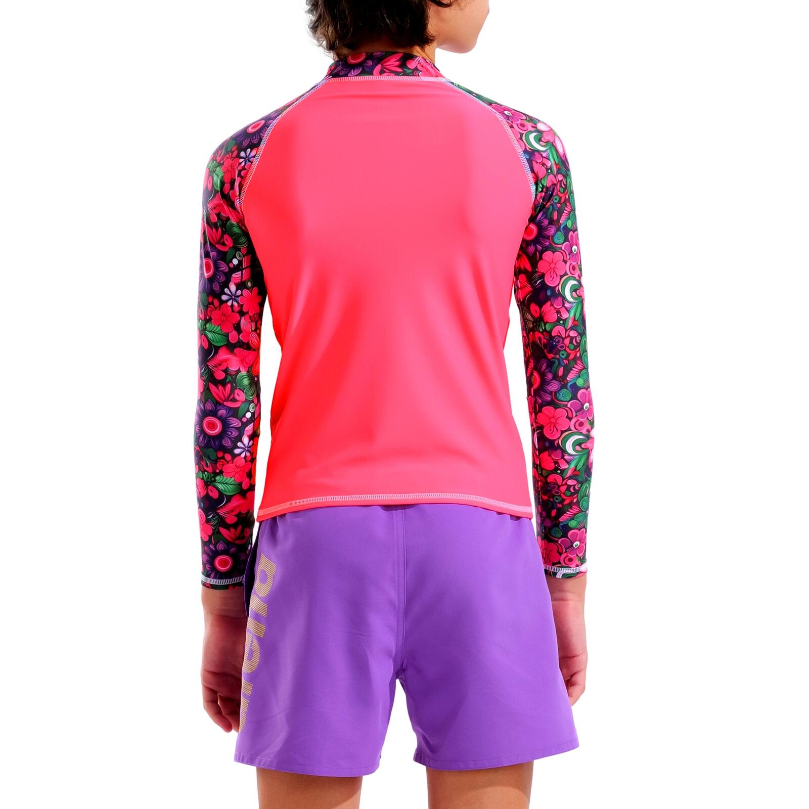 UV-Shirt schnelltrocknend, UV-Schutz Kinder Unisex - Rash Vest L/S Allover 4/6