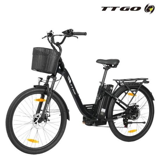 E-Bike lage instap C2 Pro 120km elektrische fiets uniseks zwart