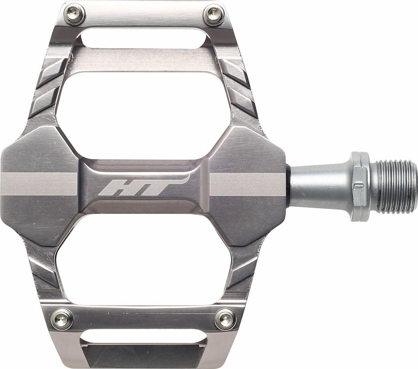 Paire de Pédales Plates pour Enfant HT Components AR06 Argent 2/2