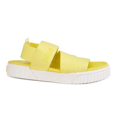Puma cali sandalen neon geel