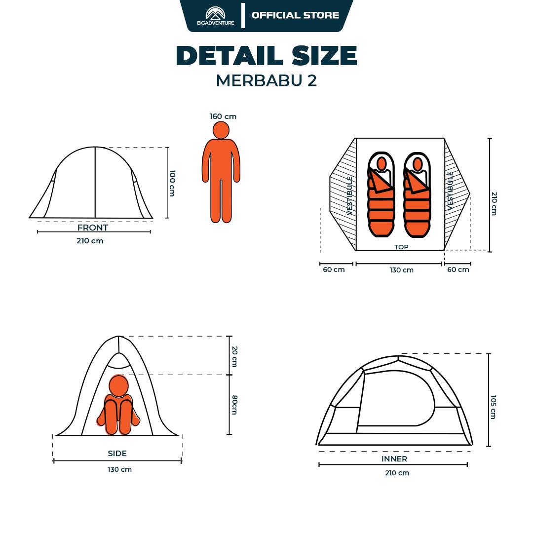 Tenda ultraleggera per 2 persone Big Adventure 4/4