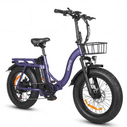 ESKUTE D202 Opvouwbare Fatbike met voormand, 48V 20,8 Ah accu